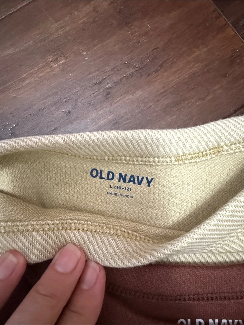 Old Navy Long Sleeve Shirts - Rust and Cream